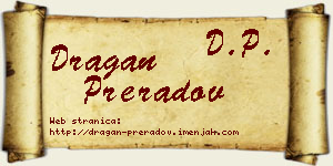 Dragan Preradov vizit kartica
